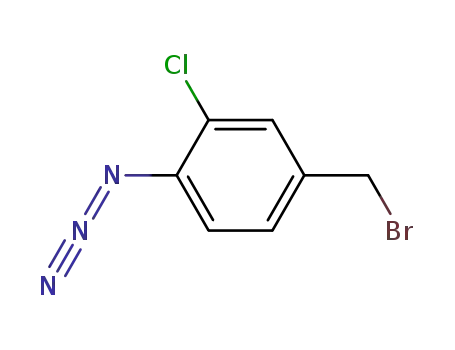 Molecular Structure of 193887-70-6 (4-AZIDO-3-CHLOROBENZYL BROMIDE)