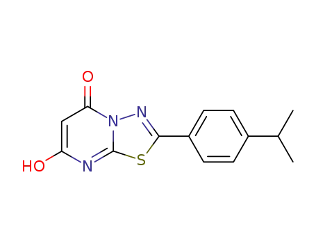 5H-1,3,4-Thiadiazolo[3,2-a]pyrimidin-5-one,
7-hydroxy-2-[4-(1-methylethyl)phenyl]-