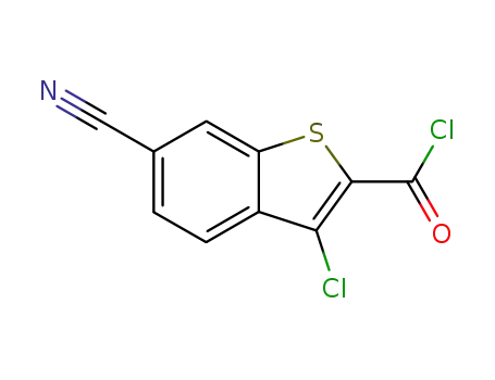 3-Chlor-6-cyan-benzo-<b>-thiophen-2-carbonsaeurechlorid