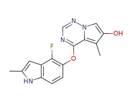 4-((4-Fluoro-2-methyl-1H-indol-5-yl)oxy)-5-methylpyrrolo[2,1-f][1,2,4]triazin-6-ol