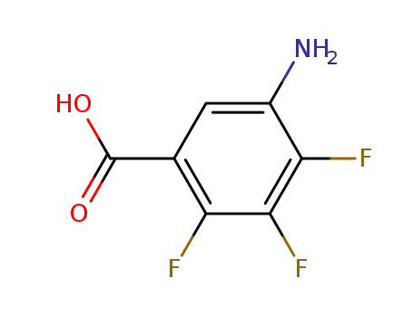 Molecular Structure of 203916-57-8 (Benzoic acid, 5-amino-2,3,4-trifluoro- (9CI))