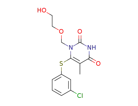 6-[(3-chlorophenyl)sulfanyl]-1-[(2-hydroxyethoxy)methyl]-5-methylpyrimidine-2,4(1H,3H)-dione