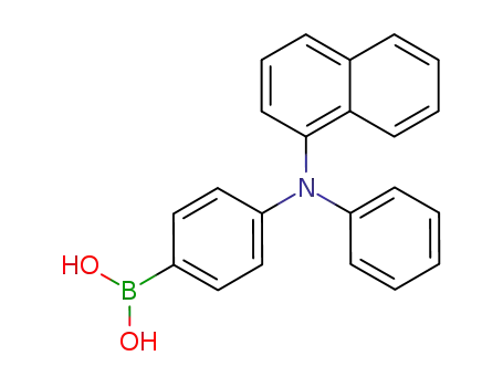 Molecular Structure of 717888-41-0 ((4-(Naphthalen-1-yl(phenyl)-amino)phenyl)boronic acid)