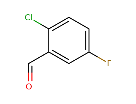 Molecular Structure of 84194-30-9 (2-Chloro-5-fluorobenzaldehyde)
