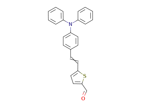 Molecular Structure of 136159-84-7 (2-Thiophenecarboxaldehyde, 5-[2-[4-(diphenylamino)phenyl]ethenyl]-)