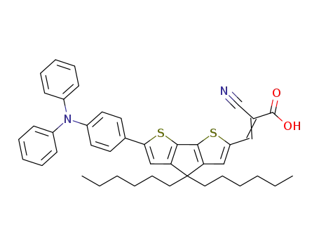 2-cyano-3-(7-(4-(diphenylamino)phenyl)-4,4'-dihexylclopentadithiophene-2-yl)acrylic acid