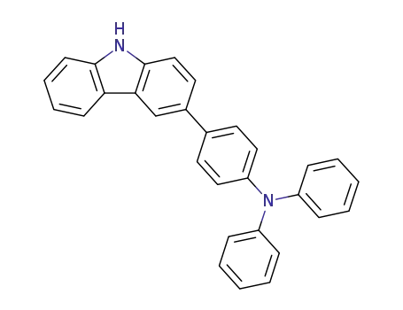 Molecular Structure of 1060735-16-1 (4-(9H-carbazol-3-yl)-N,N-diphenylaniline)