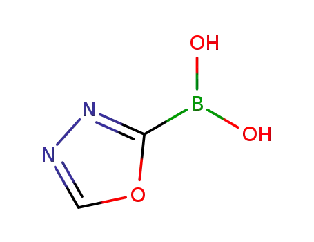 Molecular Structure of 1258867-73-0 ((1,3,4-oxadiazol-2-yl)boronic acid)