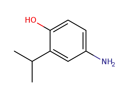 Molecular Structure of 16750-66-6 (Phenol, 4-amino-2-(1-methylethyl)- (9CI))