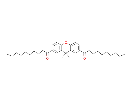 Molecular Structure of 791136-97-5 (2,7-di-n-decanoyl-9,9-dimethylxanthene)