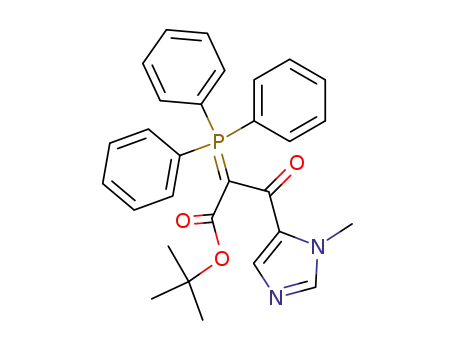 3-(3-methyl-3H-imidazol-4-yl)-3-oxo-2-(triphenyl-λ<sup>5</sup>-phosphanylidene)propionic acid tert-butyl ester