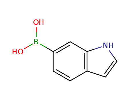 Molecular Structure of 147621-18-9 (Indole-6-boronic acid)