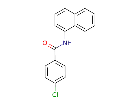 Molecular Structure of 96963-52-9 (4-CHLORO-N-NAPHTHALEN-1-YL-BENZAMIDE)
