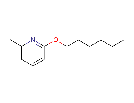 Molecular Structure of 105338-66-7 (2-hexyloxy-6-methyl-pyridine)