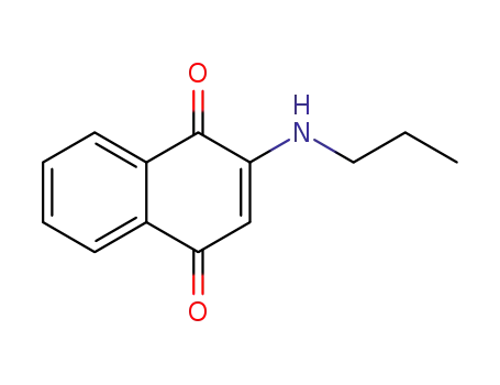 Molecular Structure of 21217-52-7 (2-(propylamino)naphthalene-1,4-dione)