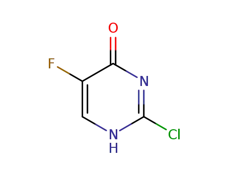 Molecular Structure of 155-12-4 (2-CHLORO-5-FLUOROPYRIMIDIN-4-ONE)