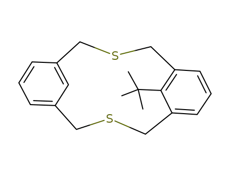 17-tert-Butyl-3,11-dithia-tricyclo[11.3.1.1<sup>5,9</sup>]octadeca-1<sup>(16)</sup>,5,7,9<sup>(18)</sup>,13<sup>(17)</sup>,14-hexaene