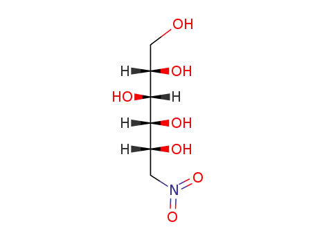 Molecular Structure of 74183-68-9 (6-nitro-6-deoxy-D-glucitol)