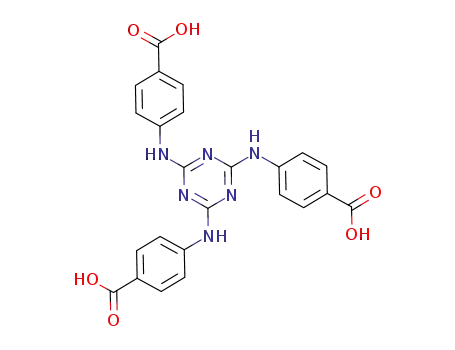 Molecular Structure of 63557-10-8 (4,4',4''-((1,3,5-triazine-2,4,6-triyl)tris(azanediyl))tribenzoic acid)