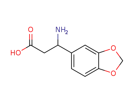 Molecular Structure of 129042-60-0 (3-Amino-3-benzo[1,3]dioxol-5-yl-propionic acid)
