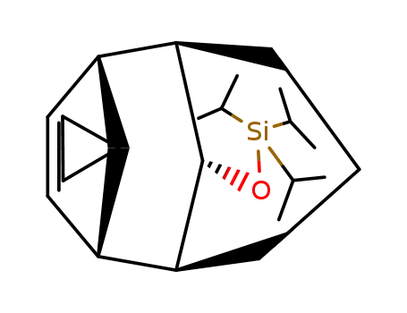 Molecular Structure of 144018-29-1 (endo-10'-<(triisopropylsilyl)oxy>-anti-spiro<cyclopropane-1,11'-tricyclo<4.3.1.1<sup>2,5</sup>>undec-3'-ene>)