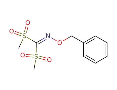 Molecular Structure of 192139-47-2 (Methanimine, 1,1-bis(methylsulfonyl)-N-(phenylmethoxy)-)