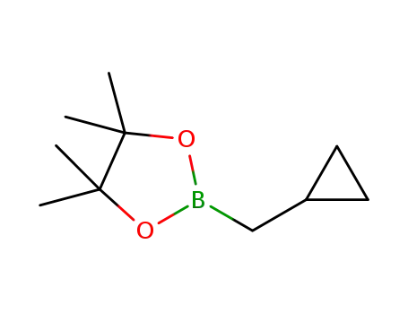 Molecular Structure of 1344115-77-0 (2-(cyclopropylmethyl)-4,4,5,5-tetramethyl-1,3,2-dioxaborolane)