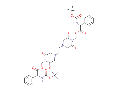tert-Butoxycarbonylamino-phenyl-acetic acid 4-{2-[4-(2-tert-butoxycarbonylamino-2-phenyl-acetoxymethyl)-3,5-dioxo-piperazin-1-yl]-ethyl}-2,6-dioxo-piperazin-1-ylmethyl ester