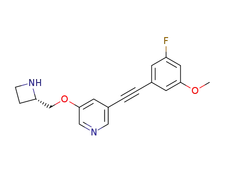 (S)-3-(azetidin-2-ylmethoxy)-5-((3-fluoro-5-methoxyphenyl)ethynyl)pyridine