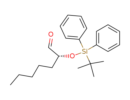 Molecular Structure of 128142-68-7 ((S)-2-(tert-butyldiphenylsilyloxy)heptanal)