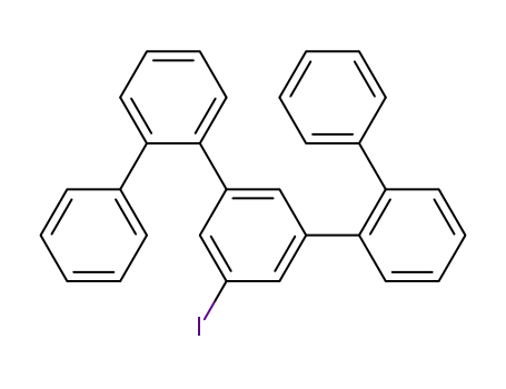 Molecular Structure of 88241-90-1 (1,1':2',1'':3'',1''':2''',1''''-Quinquephenyl, 5''-iodo-)