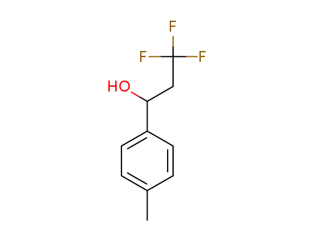 Molecular Structure of 1250571-35-7 (3,3,3-trifluoro-1-(p-tolyl)propan-1-ol)