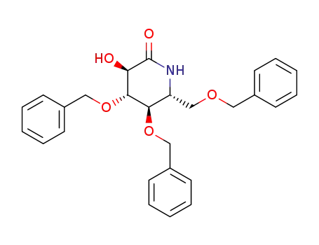 2-Piperidinone,
3-hydroxy-4,5-bis(phenylmethoxy)-6-[(phenylmethoxy)methyl]-,
(3R,4R,5R,6R)-