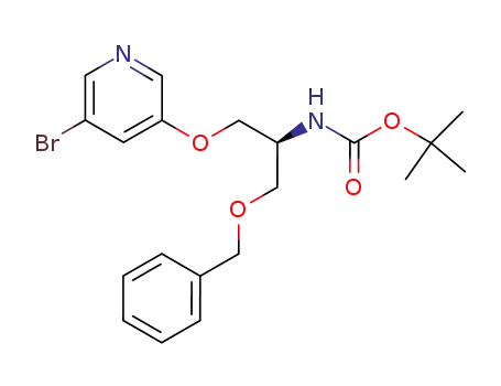 [1-BenzyloxyMethyl-2-(5-broMo-pyridin-3-yloxy)-ethyl]-carbaMic acid tert-butyl ester