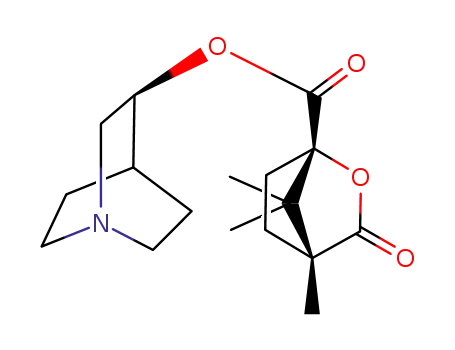 3(S)-<<(3-oxo-4(R),7,7-trimethyl-2-oxabicyclo<2.2.1>hept-1(S)-yl)carbonyl>oxy>-1-azabicyclo<2.2.2>octane