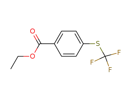 Molecular Structure of 587-19-9 (4-TRIFLUOROMETHYLTHIO-BENZOIC ACID ETHYL ESTER)