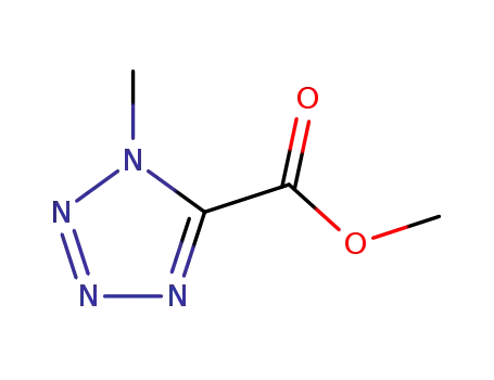 Molecular Structure of 32366-17-9 (Methyl 1-Methyl-1H-tetrazole-5-carboxylate)