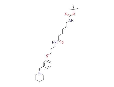 {5-[3-(3-Piperidin-1-ylmethyl-phenoxy)-propylcarbamoyl]-pentyl}-carbamic acid tert-butyl ester