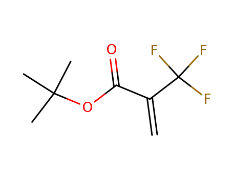 Molecular Structure of 105935-24-8 (T-BUTYL 2-(TRIFLUOROMETHYL)ACRYLATE)