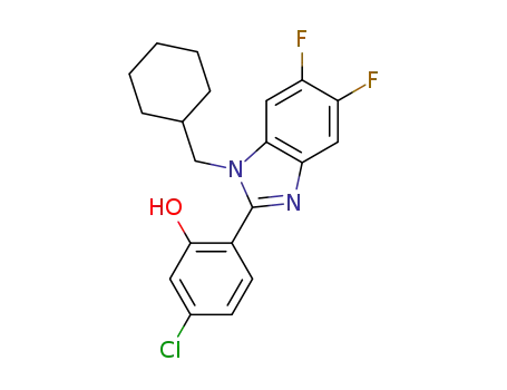 5-chloro-2-(1-cyclohexylmethyl-5,6-difluoro-1H-benzoimidazol-2-yl)-phenol