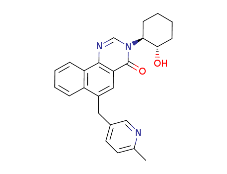 3-[(1s,2s)-2-hydroxycyclohexyl]-6-[(6-methyl-3-pyridinyl)methyl]b Enzo[h]quinazolin-4(3h)-one