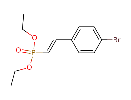 Molecular Structure of 60585-76-4 (Phosphonic acid, [(1E)-2-(4-bromophenyl)ethenyl]-, diethyl ester)