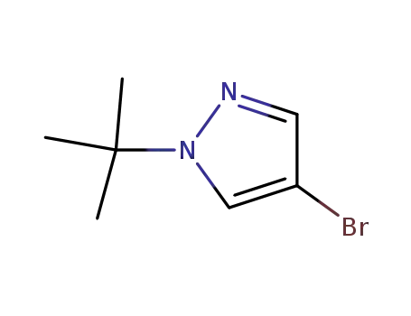 Molecular Structure of 70951-85-8 (4-bromo-1-tert-butyl-1H-pyrazole)