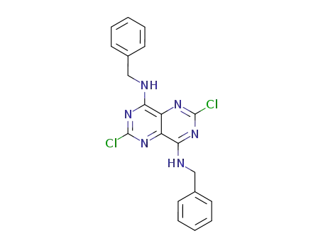Molecular Structure of 94542-24-2 (4,8-bis(benzylamino)-2,6-dichloropyrimido[5,4-d]pyrimidine)