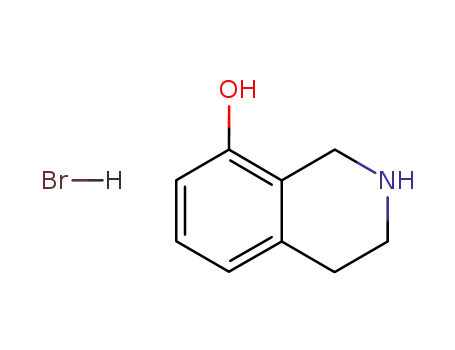 Molecular Structure of 110192-20-6 (8-Isoquinolinol, 1,2,3,4-tetrahydro-, hydrobromide)