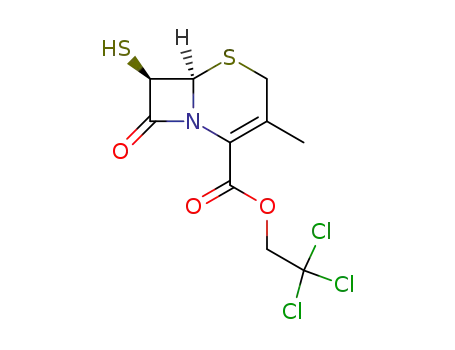(6<i>R</i>)-7<i>t</i>-mercapto-3-methyl-8-oxo-(6<i>r</i><i>H</i>)-5-thia-1-aza-bicyclo[4.2.0]oct-2-ene-2-carboxylic acid 2,2,2-trichloro-ethyl ester
