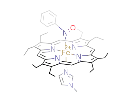Fe(2,3,7,8,12,13,17,18-octaethylporphyrinate)(nitrosobenzene)(1-methylimidazole)