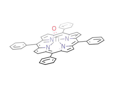 Molecular Structure of 58384-89-7 (oxotitanium(IV) meso-tetraphenylporphinato)