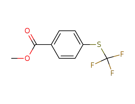 Molecular Structure of 88489-60-5 (METHYL 4-TRIFLUOROMETHYLTHIO BENZOATE)