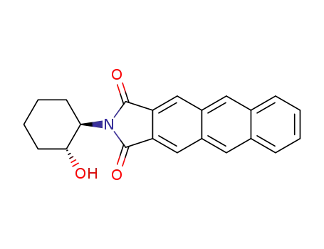 Molecular Structure of 244755-79-1 (1H-Naphth[2,3-f]isoindole-1,3(2H)-dione,
2-[(1R,2R)-2-hydroxycyclohexyl]-)